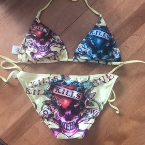 Ed Hardy “Love Kills” Bikini